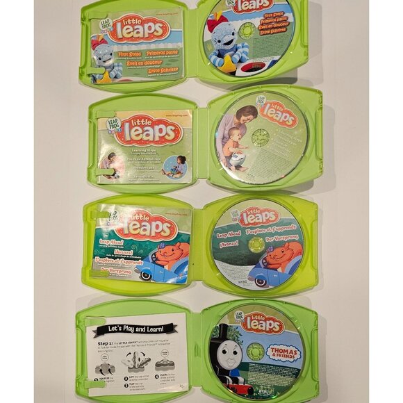 Lot of 4 LeapFrog Little Leaps Interactive Learning DVDs - Picture 2 of 2